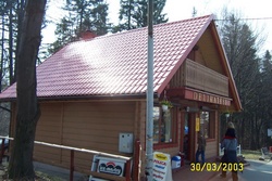 Kiosk drewniany